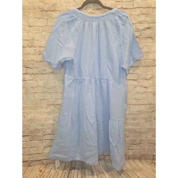 GAP Light Blue Summer Dress Size Medium - Picture 2 of 4